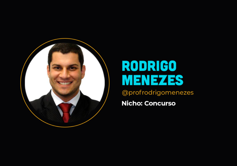 Ele fez mais de R$ 4 milhões no nicho de concursos – Rodrigo Menezes
