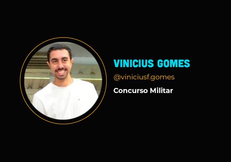 Ele faturou R$ 110 mil no nicho de concursos militares – Vinicius Gomes