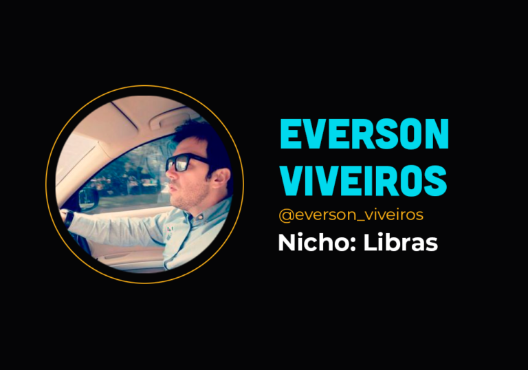 Ele faturou R$ 14 mil no primeiro lançamento com curso de libras – Everson Viveiros