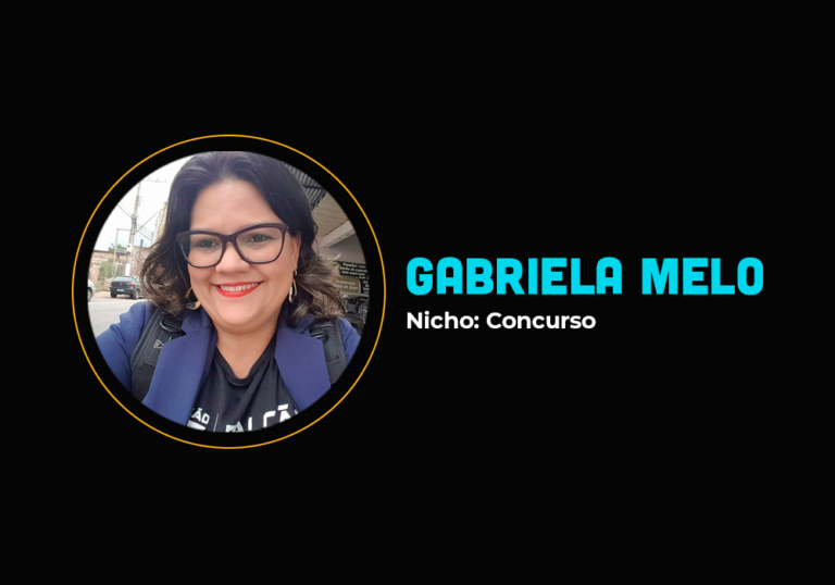 Ela fez R$ 109 mil no nicho de concurso público – Gabriela Melo