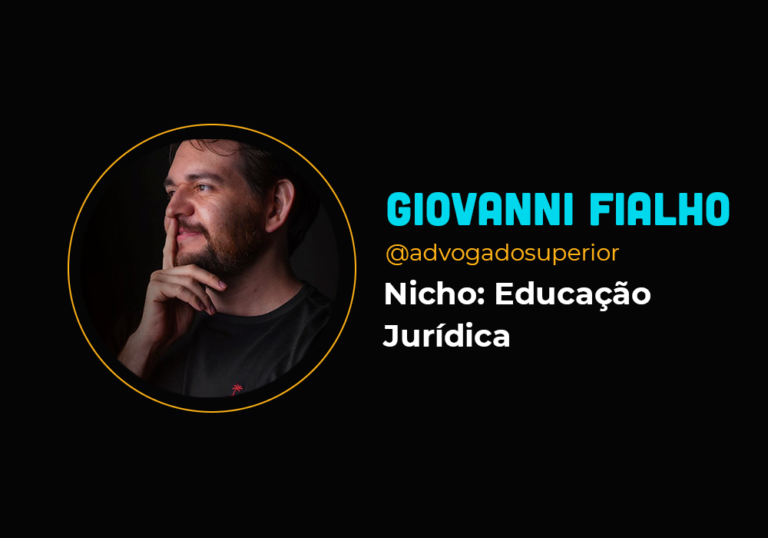 Ele coleciona 6 em 7 no nicho de educação jurídica – Giovanni Fialho