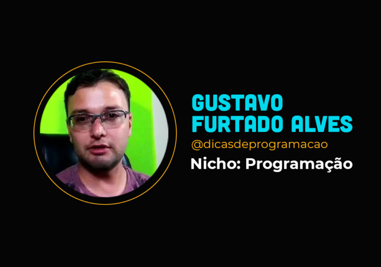 Ele lança no nicho de programação – Gustavo Furtado Alves
