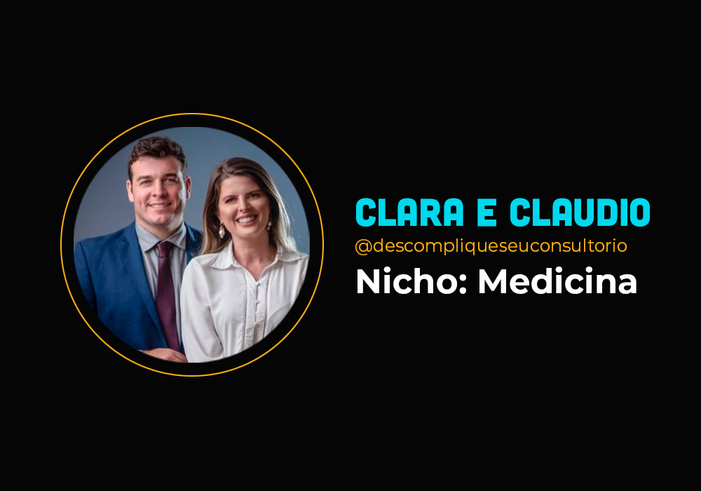Eles fizeram 6 em 3 no nicho de Medicina- Clara e Claudio