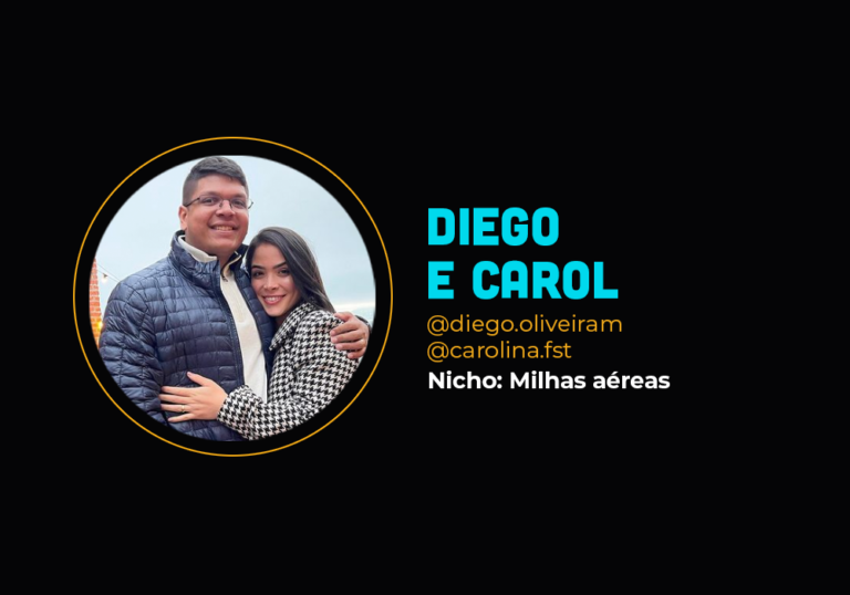 O casal faixa-preta no nicho de milhas aéreas- Carol e Diego Oliveira